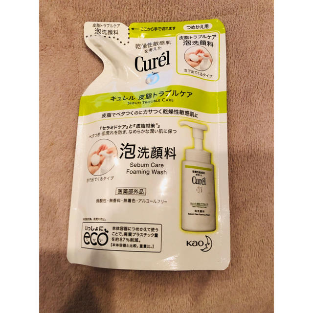 Curel(キュレル)のキュレル　皮脂トラブルケア　泡洗顔料　つめかえ用　130ｍｌ コスメ/美容のスキンケア/基礎化粧品(洗顔料)の商品写真