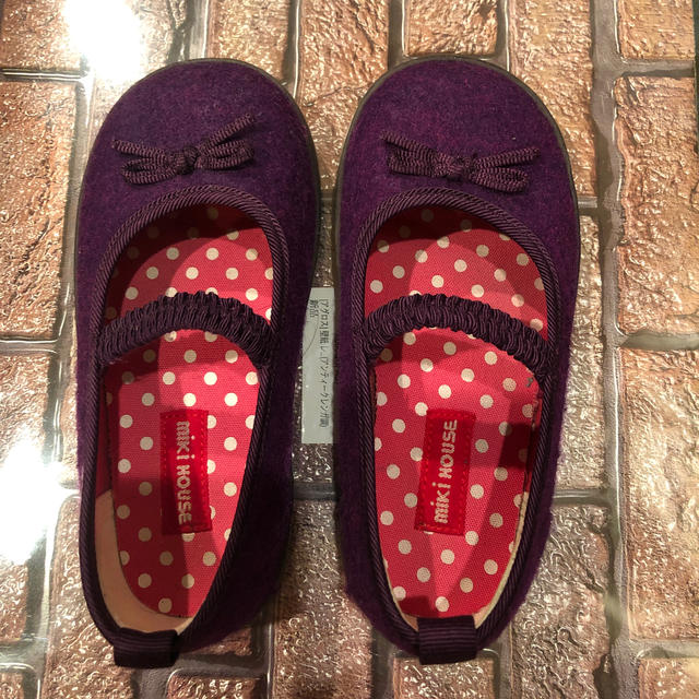 mikihouse(ミキハウス)のミキハウス　女の子靴　17センチ キッズ/ベビー/マタニティのキッズ靴/シューズ(15cm~)(フォーマルシューズ)の商品写真