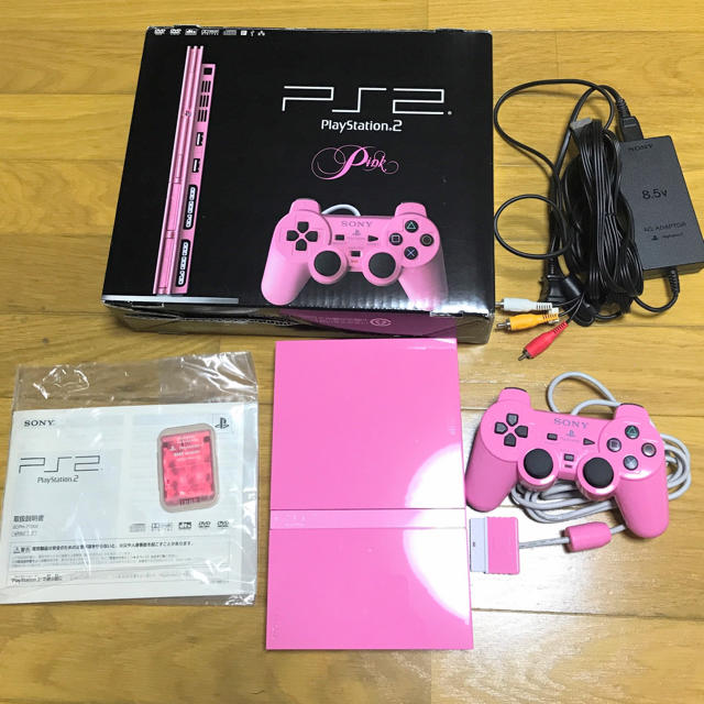 【限定生産】PS2 プレステ2 ピンク(メモリーカード付)