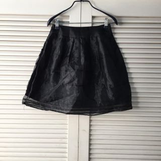 ザラ(ZARA)の◆ チュールスカート ◆ ブラック ◆(ミニスカート)