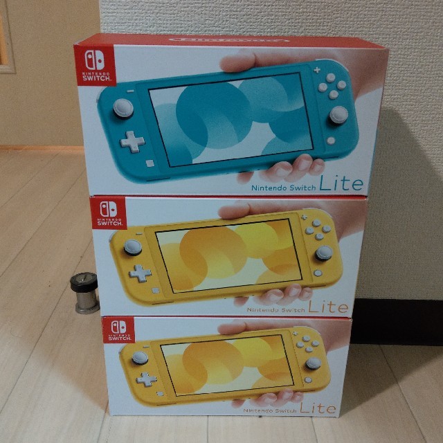 超美品の Nintendo Switch - 【新品未開封】Switch lite 3台(イエロー2