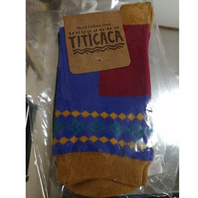 titicaca(チチカカ)のチチカカ　カラーブロッキングソックス レディースのレッグウェア(ソックス)の商品写真