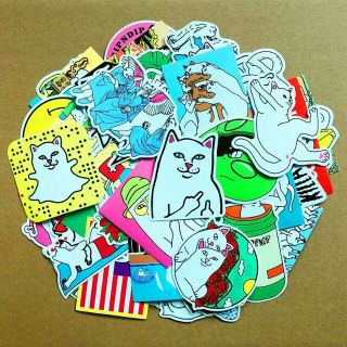 リップンディップ Ripndip ステッカー シール 50枚セット 003(猫)