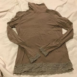 ムジルシリョウヒン(MUJI (無印良品))のお値下げしました！無印　タートル長袖Tシャツ(Tシャツ(長袖/七分))