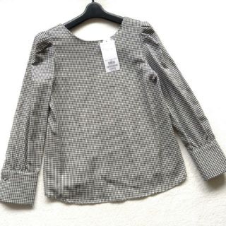 ロペピクニック(Rope' Picnic)のロペピクニック パワショルチェックブラウス クロ系(シャツ/ブラウス(長袖/七分))