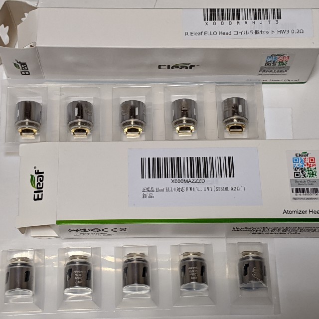 Eleaf(イーリーフ)のEleaf コイル　0.2Ω　５個入り２セット メンズのファッション小物(タバコグッズ)の商品写真