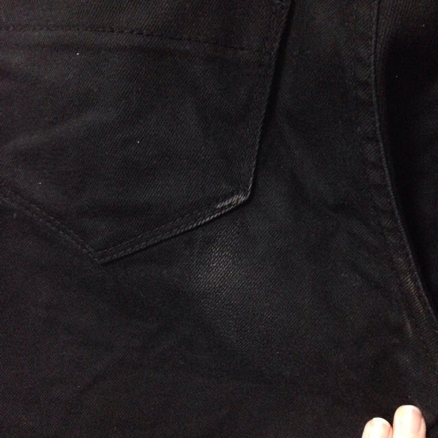 スキ二ー 黒 レディースのパンツ(デニム/ジーンズ)の商品写真