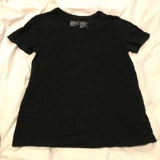 ムジルシリョウヒン(MUJI (無印良品))の無印　黒地VネックTシャツ(Tシャツ(半袖/袖なし))