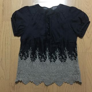 プーラフリーム(pour la frime)の刺繍ブラウス(シャツ/ブラウス(半袖/袖なし))