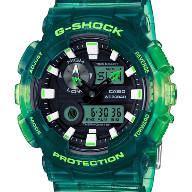 G-SHOCK(ジーショック)のGショックGライド ジーライド グリーンスケルトン 電波ソーラー 国内正規品  メンズの時計(腕時計(デジタル))の商品写真