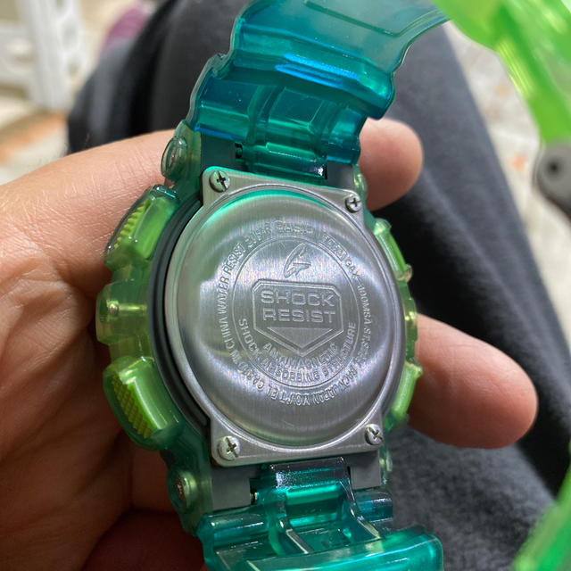 G-SHOCK(ジーショック)のGショックGライド ジーライド グリーンスケルトン 電波ソーラー 国内正規品  メンズの時計(腕時計(デジタル))の商品写真