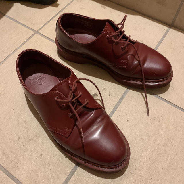 Dr.Martens(ドクターマーチン)の<値下げ>ドクターマーチンDr.Martens 3ホール チェリーレッド　UK8 メンズの靴/シューズ(ブーツ)の商品写真