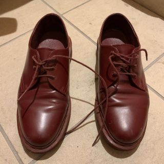 ドクターマーチン(Dr.Martens)の<値下げ>ドクターマーチンDr.Martens 3ホール チェリーレッド　UK8(ブーツ)