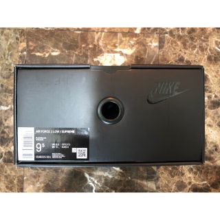 Supreme - SUPREME × NIKE AIR FORCE 1 LOW 27.5㎝ 黒の通販 by ...