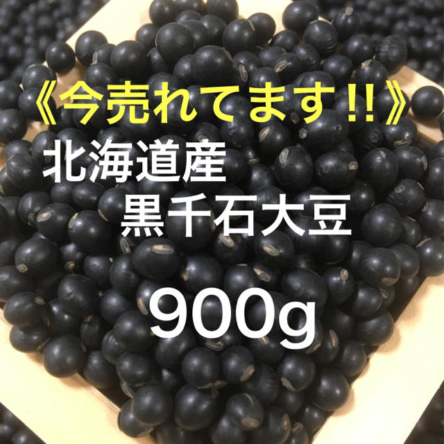 この可愛いお豆って何？北海道産 『幻の黒千石大豆』900g 食品/飲料/酒の食品(野菜)の商品写真