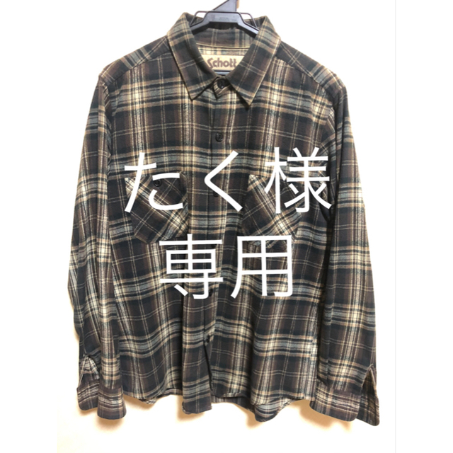 schott(ショット)のschott（ショット）チェックシャツ メンズのトップス(シャツ)の商品写真