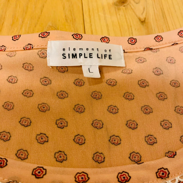 SIMPLE LIFE(シンプルライフ)のシンプルライフ ピンク ブラウス L レディースのトップス(シャツ/ブラウス(長袖/七分))の商品写真