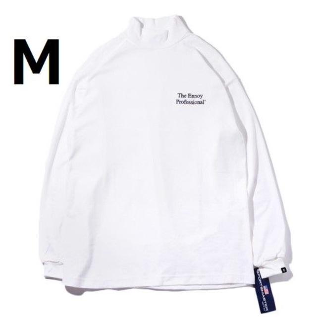 1LDK SELECT(ワンエルディーケーセレクト)の新品 [M] ENNOY エンノイ MOCK NECK TEE WHITE メンズのトップス(Tシャツ/カットソー(七分/長袖))の商品写真