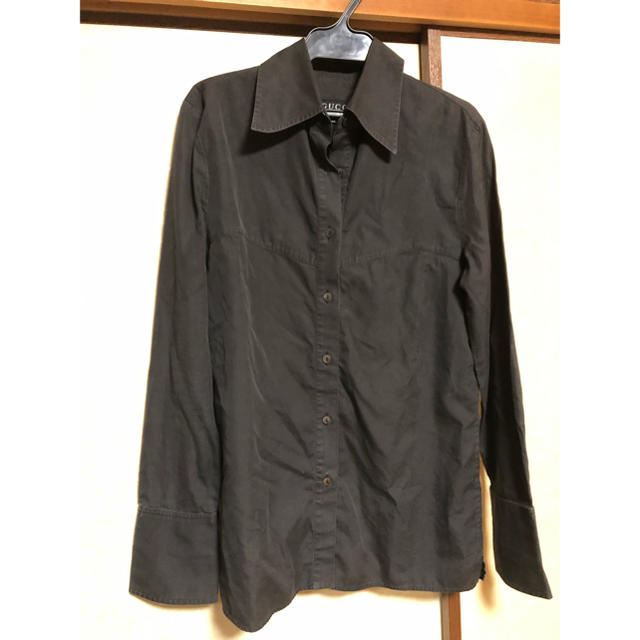 Gucci(グッチ)のgucci グッチ 黒 ブラウス シャツ ブラック レディースのトップス(Tシャツ(長袖/七分))の商品写真