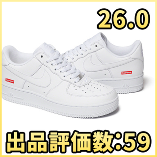 シュプリーム(Supreme)の26.0cm Supreme  Nike  Air Force 1 Low 白(スニーカー)