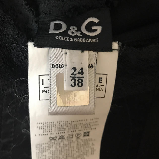 D&G(ディーアンドジー)のD&G ブラックドレス レディースのワンピース(ひざ丈ワンピース)の商品写真