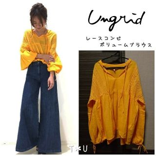 アングリッド(Ungrid)の◎cici様専用◎ ungrid レースコンビボリュームブラウス(シャツ/ブラウス(長袖/七分))