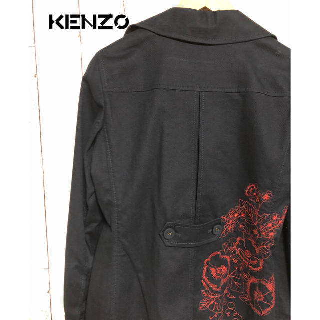 KENZO(ケンゾー)のkenzo jeans ダブルジャケット　春物　花柄刺繍 メンズのジャケット/アウター(テーラードジャケット)の商品写真
