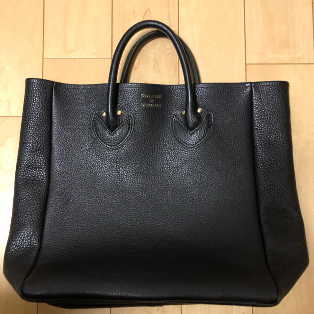 YOUNG&OLSEN EMBOSSED レザートートバッグ　M  黒