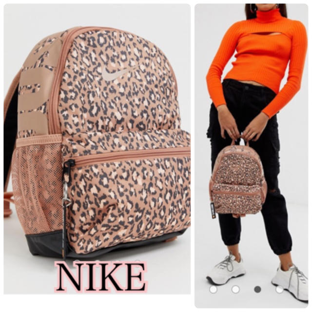 NIKE - 新品未使用☆Nike☆ロゴストラップ付き☆ヒョウ柄☆ミニ