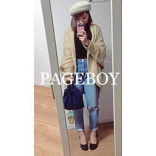 ページボーイ(PAGEBOY)の☆PAGEBOY☆ページボーイ  プードルニットドルマンカーディガン(カーディガン)