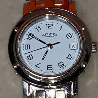 エルメス(Hermes)のエルメス クリッパースカイブルーＣＬ4210腕時計☆クォーツ☆わい様専用(腕時計)