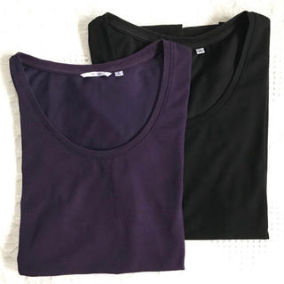 ユニクロ(UNIQLO)のUNIQLO ユニクロ ドライ Tシャツ レディース M 2点セット(Tシャツ(半袖/袖なし))
