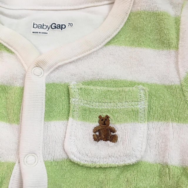 babyGAP(ベビーギャップ)の半袖　ロンパース  70cm キッズ/ベビー/マタニティのベビー服(~85cm)(カバーオール)の商品写真