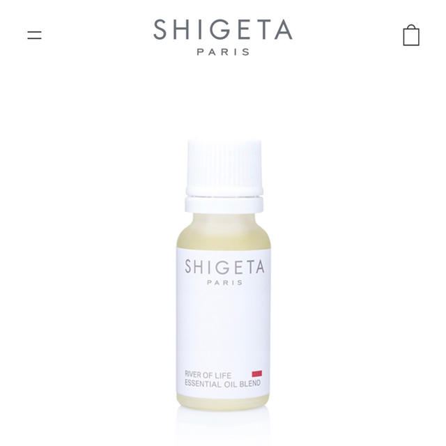 SHIGETA(シゲタ)の（値下げ）SHIGETA リバーオブライフ  15ml（新品未使用） コスメ/美容のリラクゼーション(エッセンシャルオイル（精油）)の商品写真