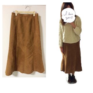 フラワー(flower)のused✩ suede skirt ✩ (ロングスカート)