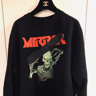 オフホワイト(OFF-WHITE)のoff-white オフホワイト　mirror スカル　スウェット　トレーナー(スウェット)