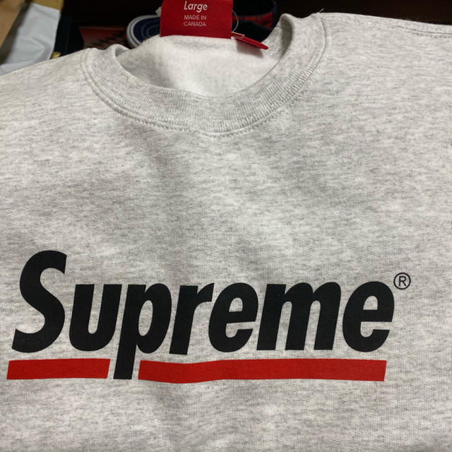 Supreme Underline 20ss グレー S トレーナー | hartwellspremium.com