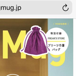 フリークスストア(FREAK'S STORE)の新品⭐︎プリーツ巾着バック(ハンドバッグ)