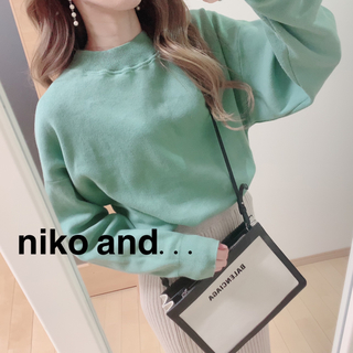 ニコアンド(niko and...)のniko and... トレーナー🌿ミントグリーン(トレーナー/スウェット)