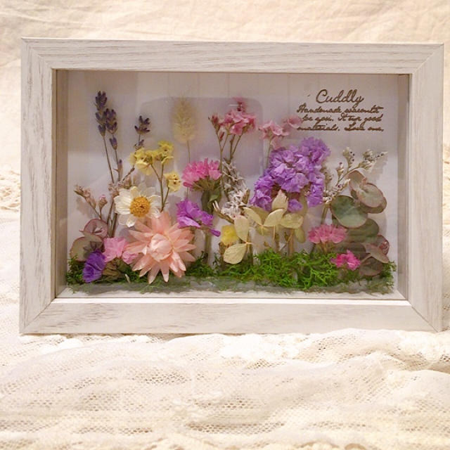 ドライフラワー フラワースタンド❁﻿.Springarrangement❁﻿. ハンドメイドのフラワー/ガーデン(ドライフラワー)の商品写真