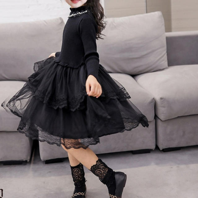 新品高品質予約商品姫ワンピース💕 キッズ/ベビー/マタニティのキッズ服女の子用(90cm~)(ワンピース)の商品写真