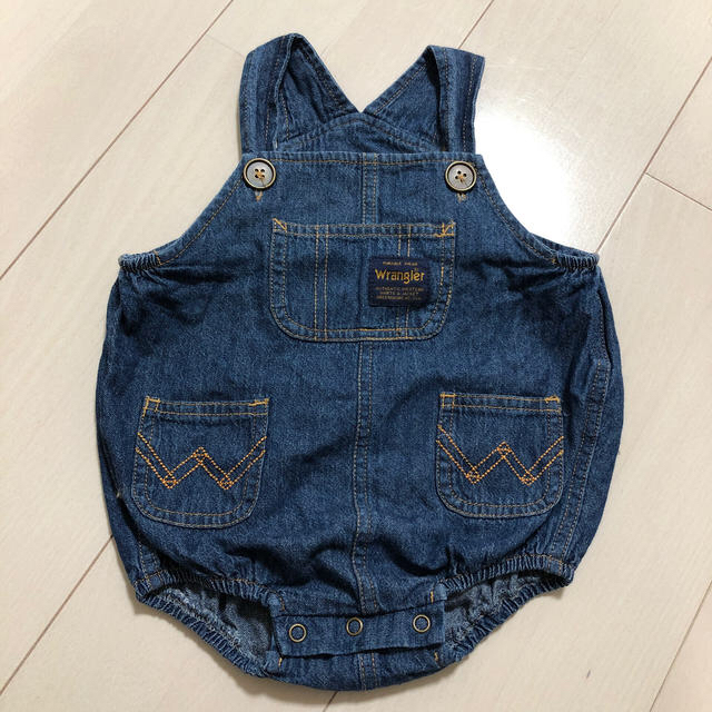 Wrangler(ラングラー)のwrangler デニム　サロペット　80 キッズ/ベビー/マタニティのベビー服(~85cm)(パンツ)の商品写真