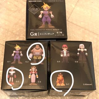 スクウェアエニックス(SQUARE ENIX)のFF7 REMAKE 発売記念   G賞 ミニフィギュア三種(ゲームキャラクター)