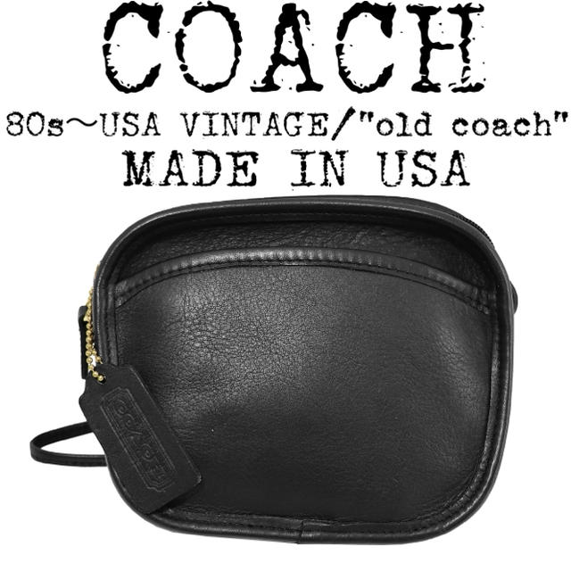 美品★COACH★オールドコーチ★80s★ショルダー スクエアバッグ★USA製★