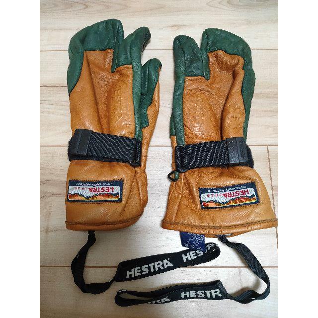 HESTRA(ヘストラ)のHESTRA(ヘストラ) 3-Finger Full Leather スポーツ/アウトドアのスノーボード(ウエア/装備)の商品写真
