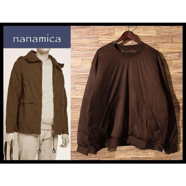 nanamica(ナナミカ)の新品 定価4.4万 ナナミカ 19AW 高機能 光電子 ダウン セーター 茶 S メンズのトップス(ニット/セーター)の商品写真