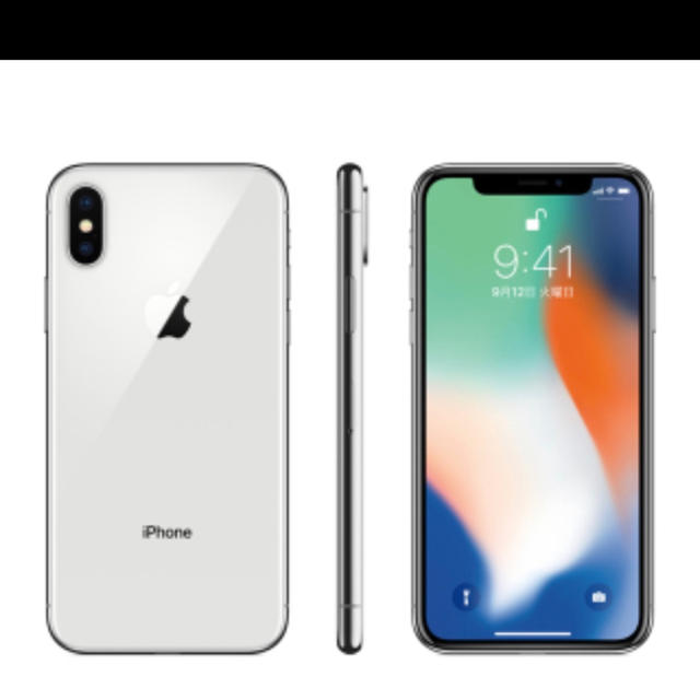 iPhoneX silver シルバー64 GB docomoSIMロックなし-