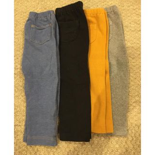 ユニクロ(UNIQLO)のユニクロ　レギンス　パンツ　80 4枚セット(パンツ)