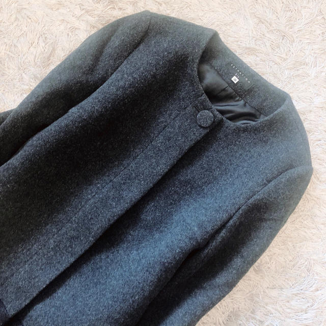 とあちゃん専用 Estnation エストネーション ノーカラー切替コート 3