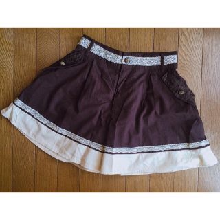 アクシーズファム(axes femme)のaxes femme クラシカルなキュロットスカート こげ茶 M(キュロット)